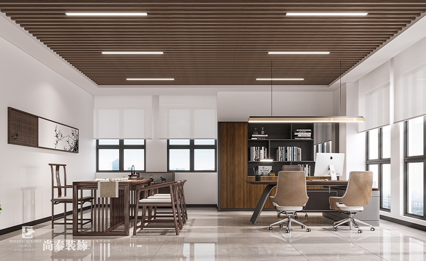 辦公室設(shè)計:250平米機械電子公司辦公室裝修設(shè)計案例