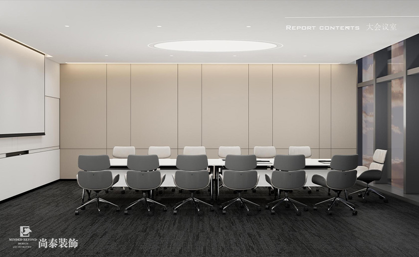 深圳辦公室裝修設計案例:1200平米家居行業公司