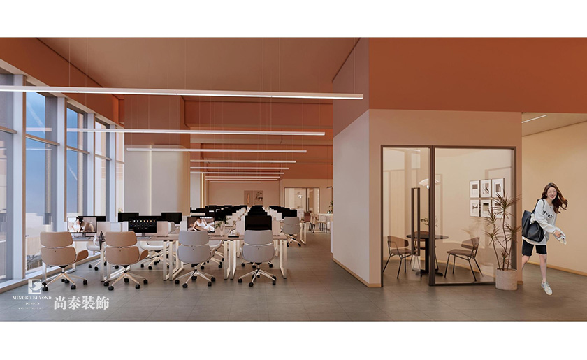 深圳辦公室裝修設計案例:1200平米家居行業公司