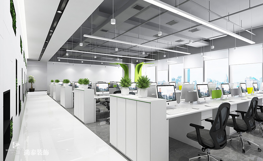 1400平米智能科技公司深圳寫字樓辦公室裝修設計案例