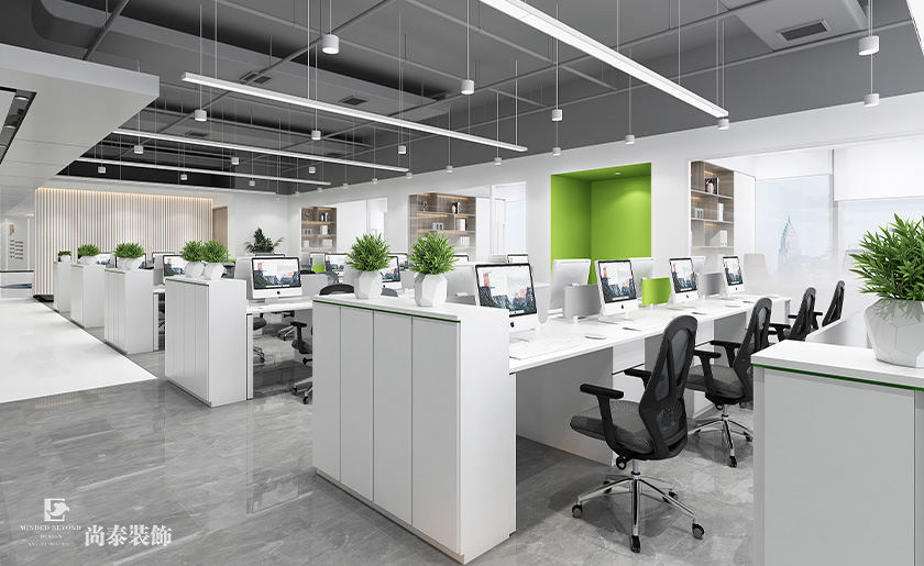 1400平米智能科技公司深圳寫字樓辦公室裝修設計案例