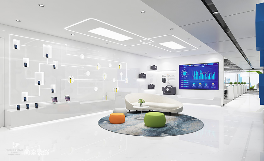 1400平米智能科技公司深圳寫字樓辦公室裝修設計案例