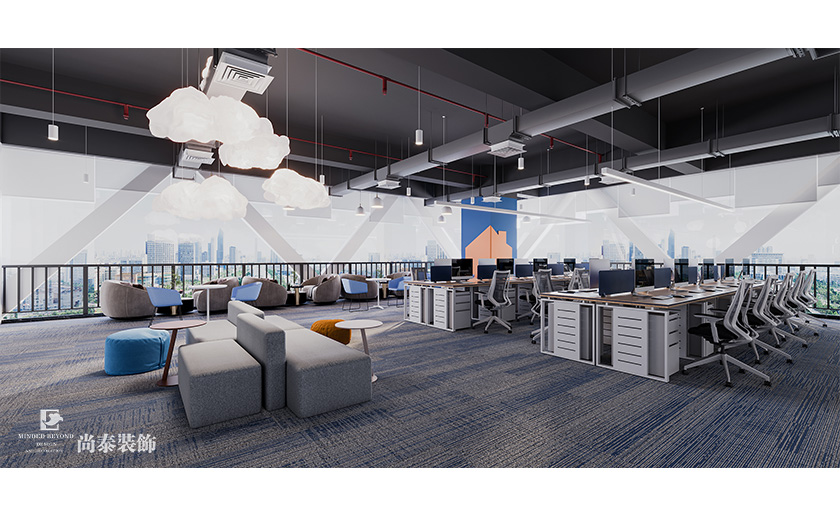 500平米科技公司深圳寫字樓辦公室裝修設計案例