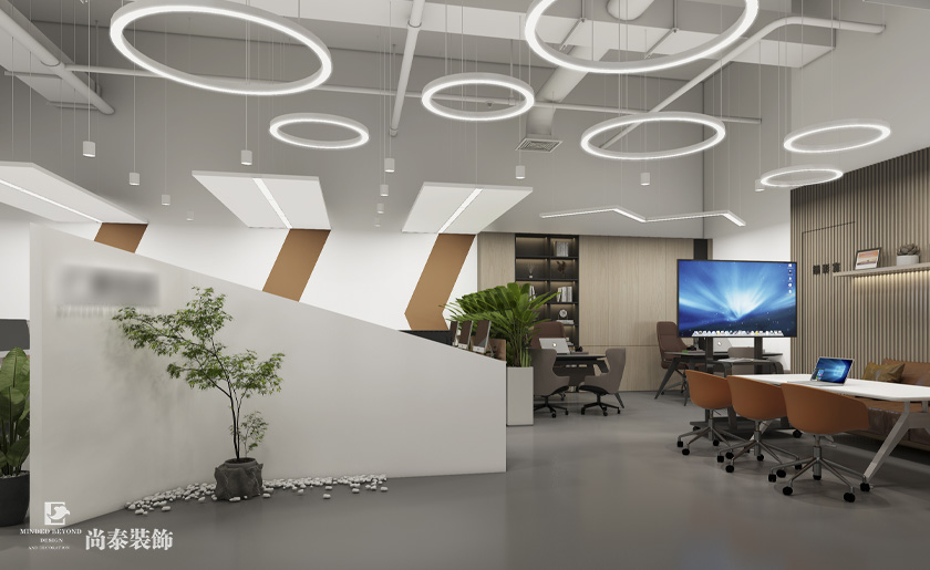 200平米信息技術(shù)公司深圳南山萬科云城設(shè)計(jì)公社寫字樓辦公室設(shè)計(jì)
