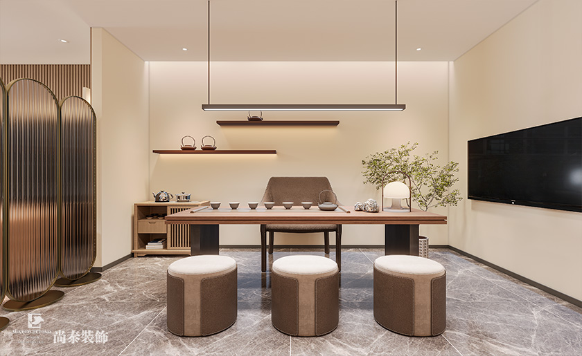 100平米深圳南山旅行社門店設計裝修案例