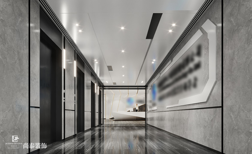 深圳南山同方信息港寫字樓2100平米芯片研發設計公司辦公室裝修設計