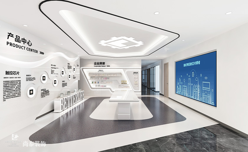 深圳南山同方信息港寫字樓2100平米芯片研發設計公司辦公室裝修設計