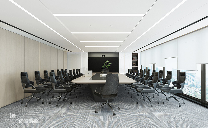 深圳南山同方信息港寫字樓2100平米芯片研發設計公司辦公室裝修設計