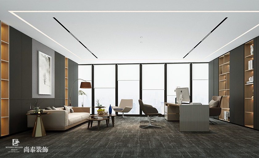 深圳南山同方信息港寫字樓2100平米芯片研發設計公司辦公室裝修設計