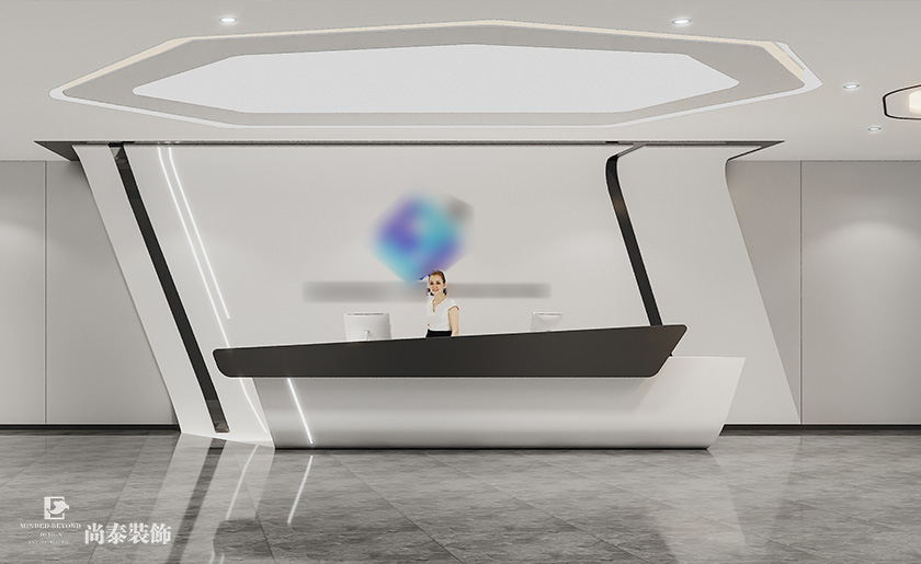 深圳南山同方信息港寫字樓2100平米芯片研發設計公司辦公室裝修設計