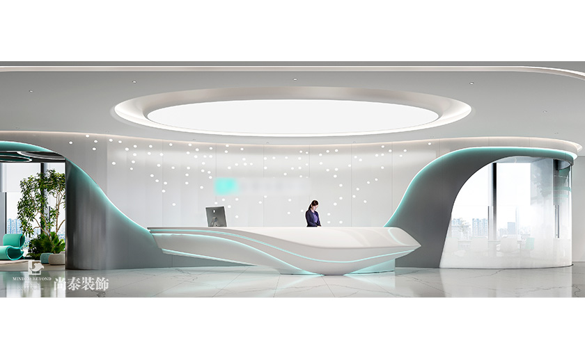 深圳南山陽光保險大廈寫字樓700平米信息科技公司辦公室裝修設計案例