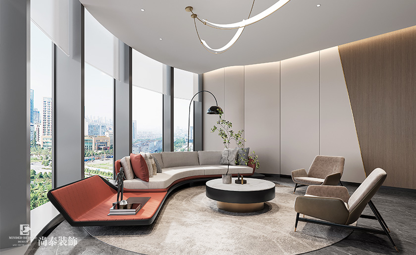 深圳南山陽光保險大廈寫字樓700平米信息科技公司辦公室裝修設計案例