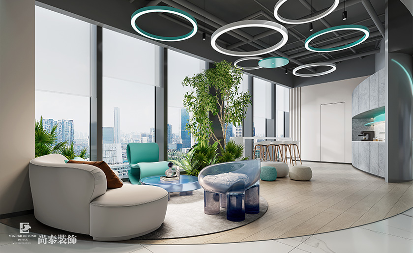 深圳南山陽光保險大廈寫字樓700平米信息科技公司辦公室裝修設計案例