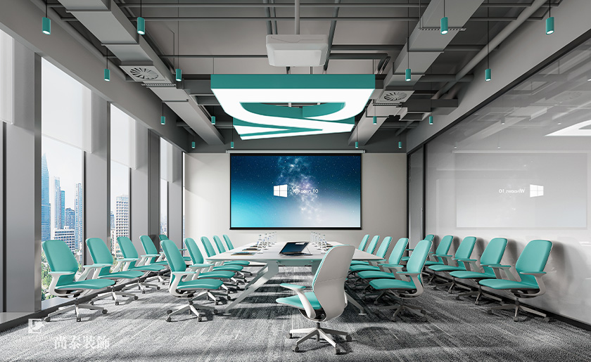 深圳南山陽光保險大廈寫字樓700平米信息科技公司辦公室裝修設計案例