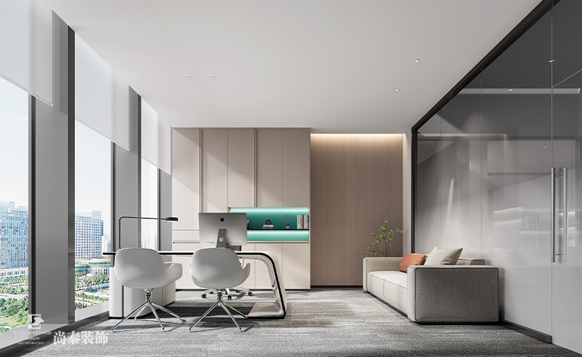 深圳南山陽光保險大廈寫字樓700平米信息科技公司辦公室裝修設計案例