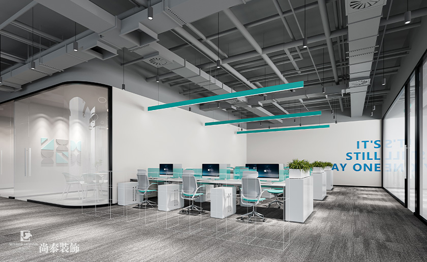 深圳南山陽光保險大廈寫字樓700平米信息科技公司辦公室裝修設計案例