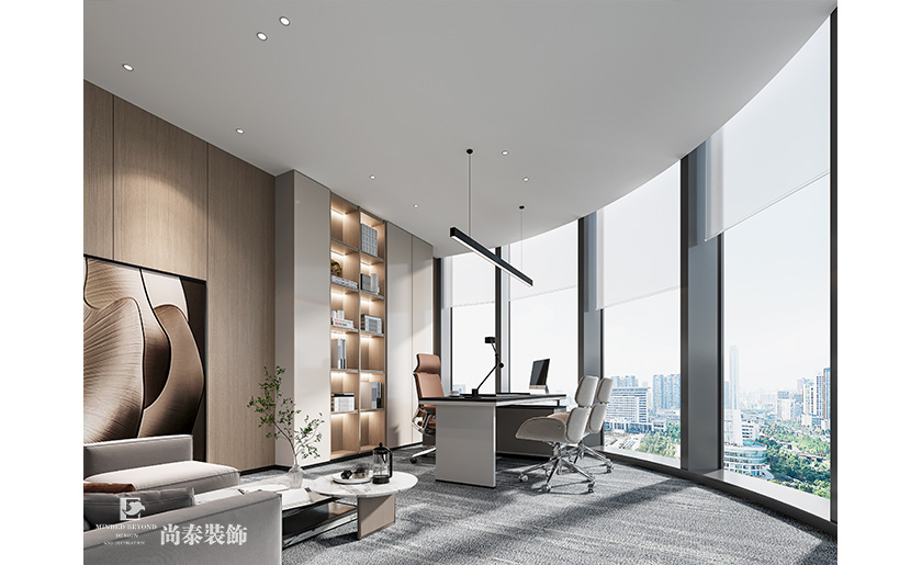 深圳南山陽光保險大廈寫字樓700平米信息科技公司辦公室裝修設計案例