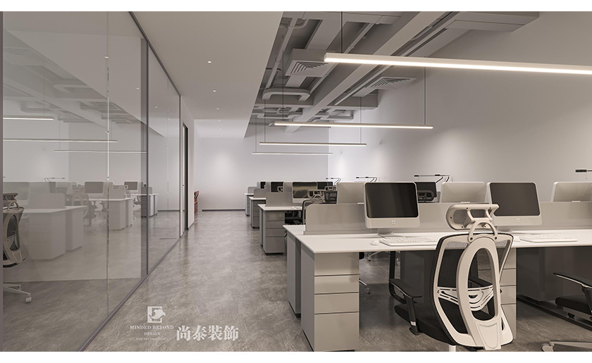 深圳南山智谷寫字樓350平米環(huán)保節(jié)能科技公司辦公室裝修設(shè)計(jì)