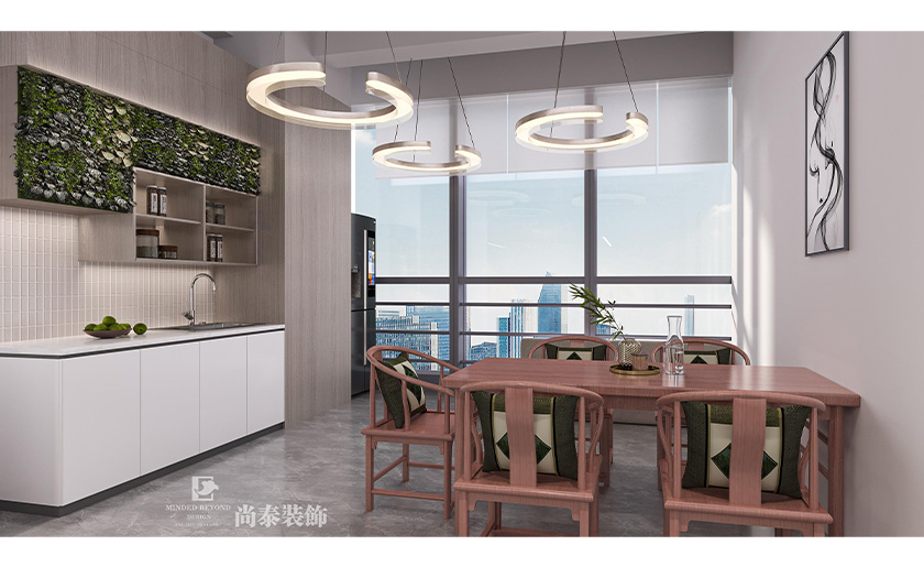 深圳南山智谷寫字樓350平米環(huán)保節(jié)能科技公司辦公室裝修設(shè)計(jì)