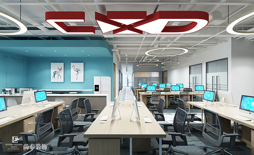 深圳科技公司南山智谷寫字樓辦公室裝修設計案例
