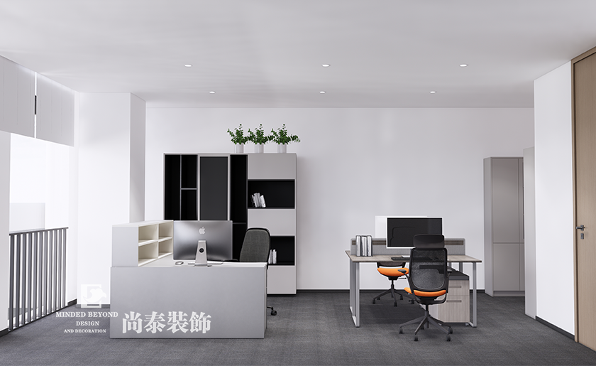 深圳龍崗區智能科技型寫字樓辦公室裝修設計案例