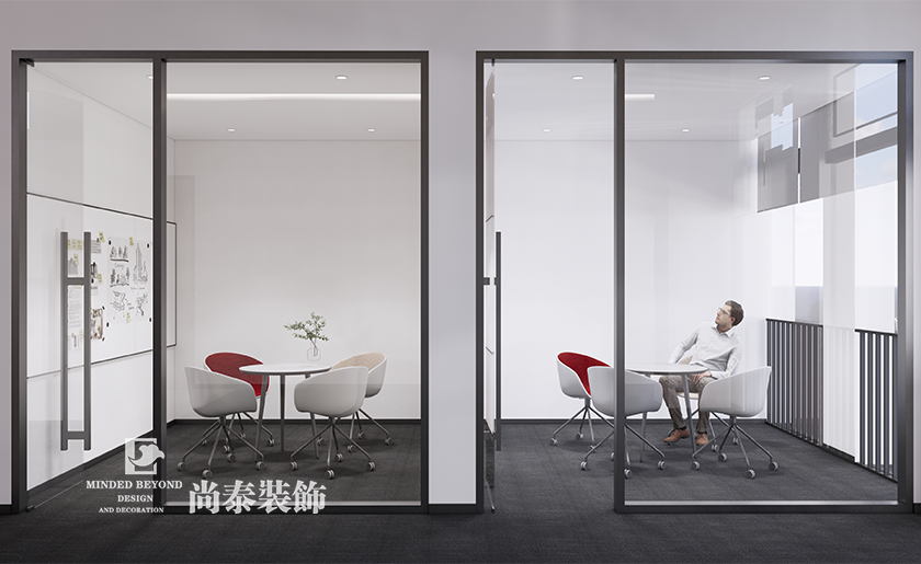 深圳龍崗區智能科技型寫字樓辦公室裝修設計案例